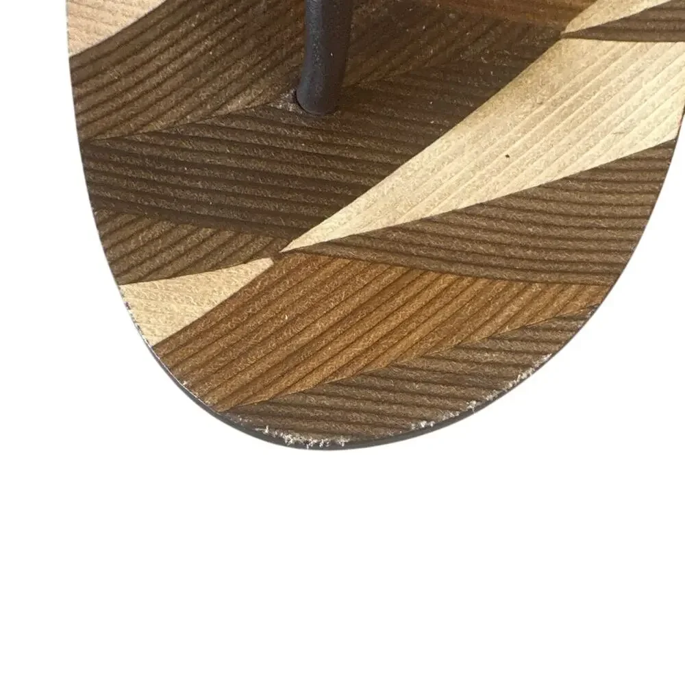 Tory Burch Miller Block Heel Sandals Geometric‎ Print 7.5